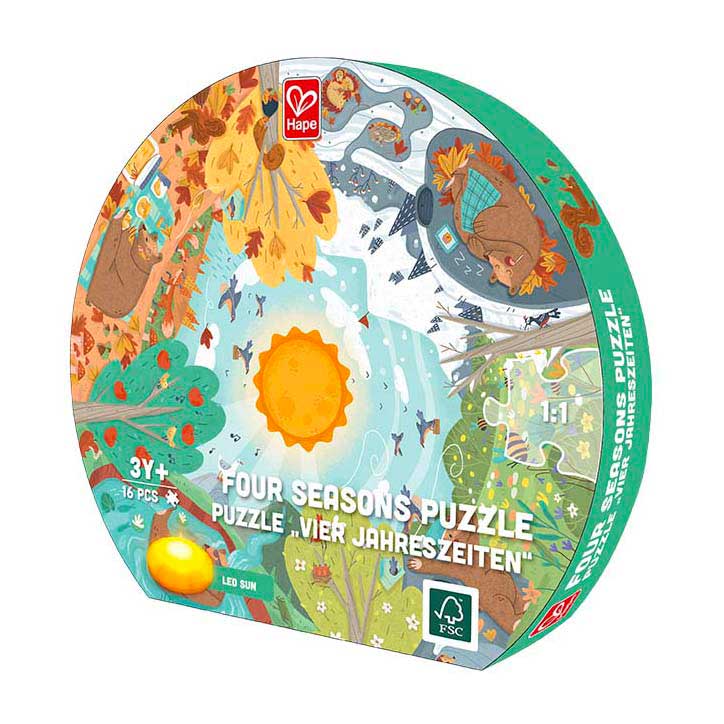 Afbeelding laden in galerijviewer, Hape vier seizoenen puzzel met licht - 16st.
