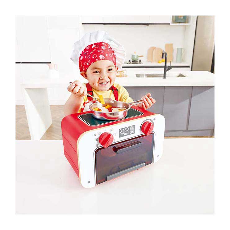 Afbeelding laden in galerijviewer, Hape speelgoedoven met magische koekjes - kleurveranderende bakoven speelset, 3 jaar+
