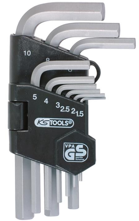 Ks tools hoeksleutel set angle wrench set hexagon socket 9 pcs.