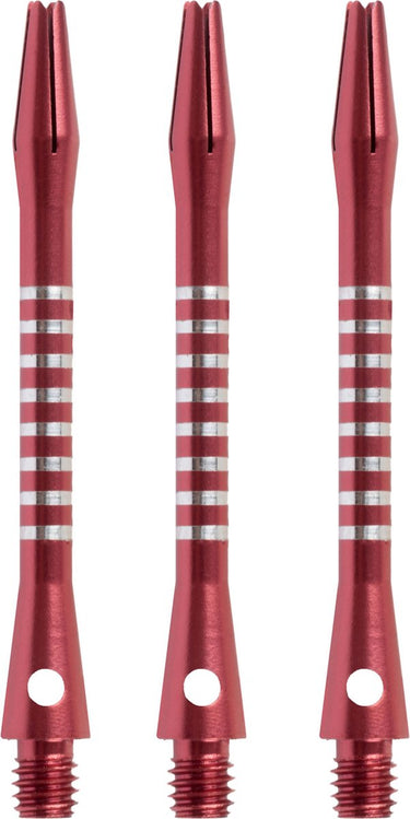Faver dart shafts - aluminium - 3 stuks - rood - 5.5 cm