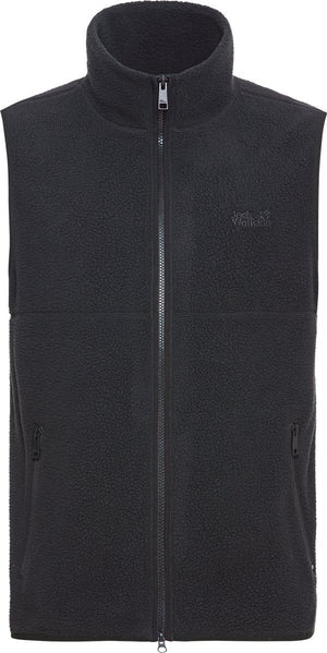 Jack wolfskin lite curl vest m heren outdoorbodywarmer-black m