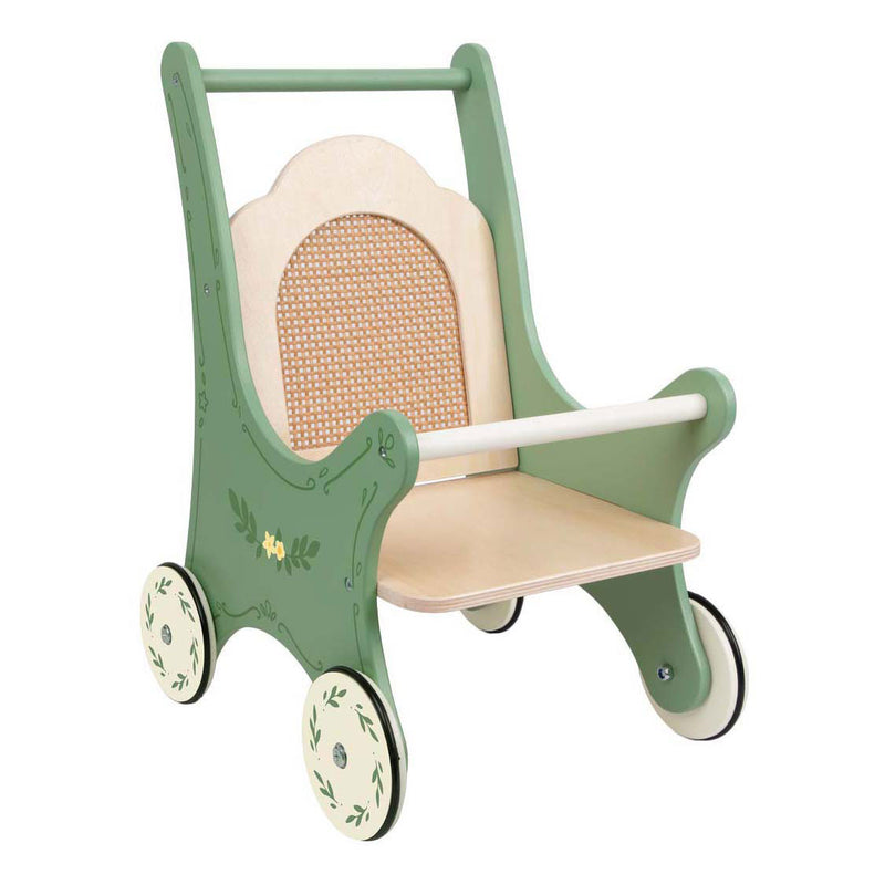 Afbeelding laden in galerijviewer, Classic world vintage houten poppenwagen
