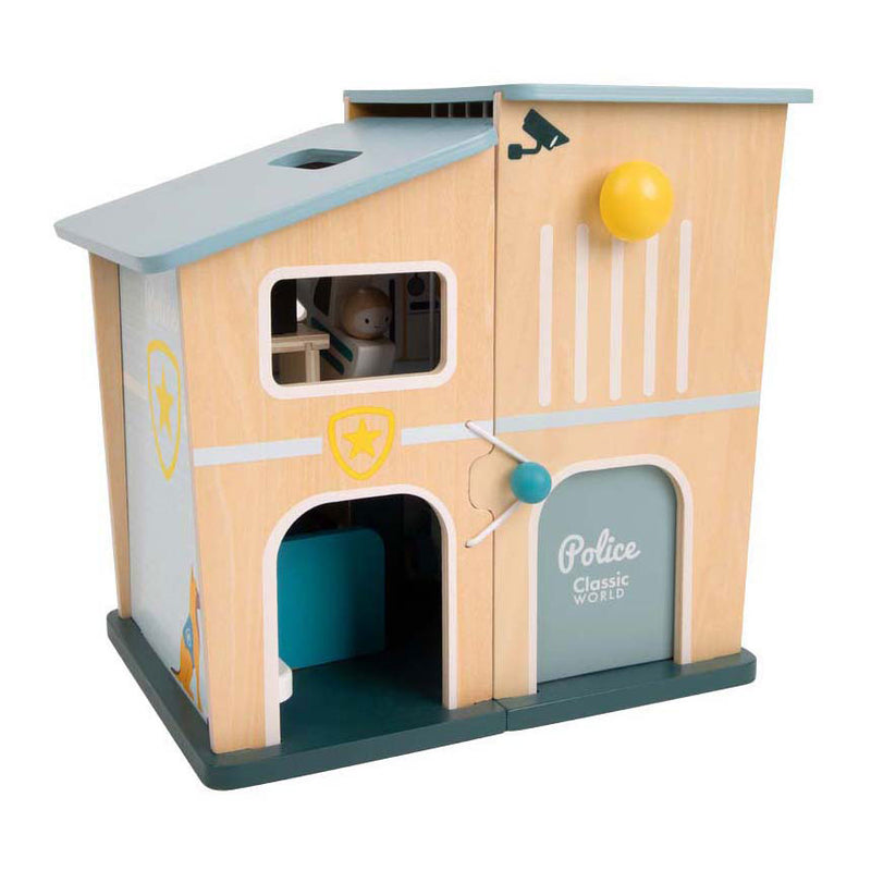 Afbeelding laden in galerijviewer, Classic world houten politiebureau speelset voor kinderen.

