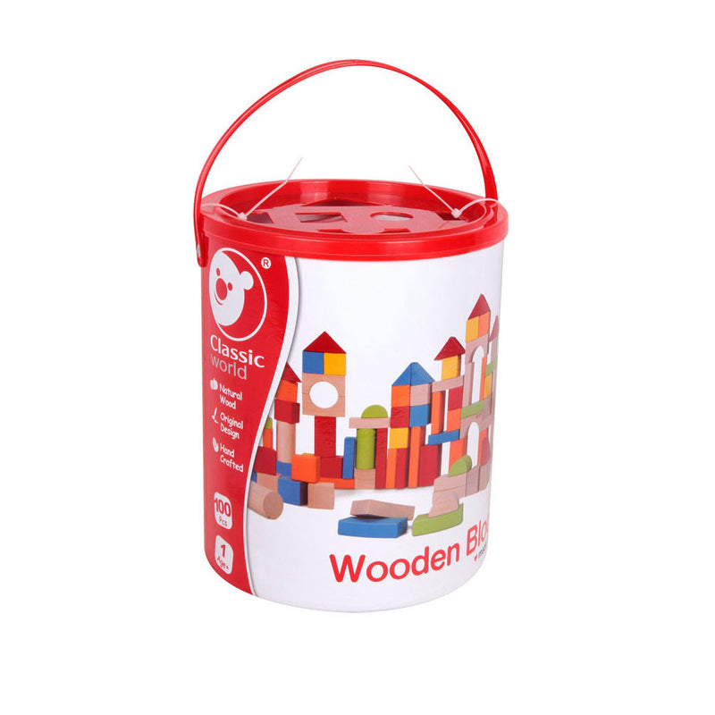 Afbeelding laden in galerijviewer, Classic world houten blokken, 100dlg.

