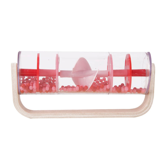 Classic world regenmaker muziekinstrument rood - sensorisch speelgoed.