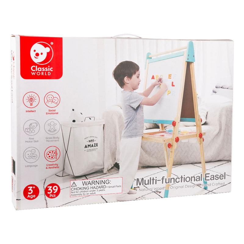 Afbeelding laden in galerijviewer, Classic world houten magneet- en schoolbord 2in1, 39dlg.
