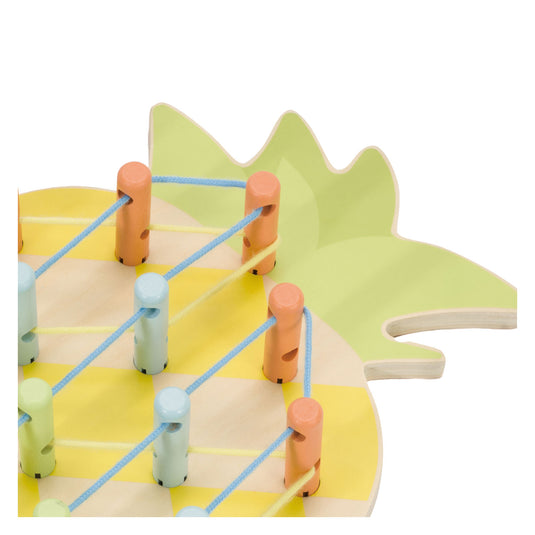 Classic world houten verbindingsspel ananas - educatief speelgoed 21-delig.