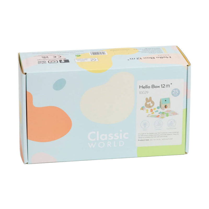 Afbeelding laden in galerijviewer, Classic world baby hello speelgoed box 12-18 maanden
