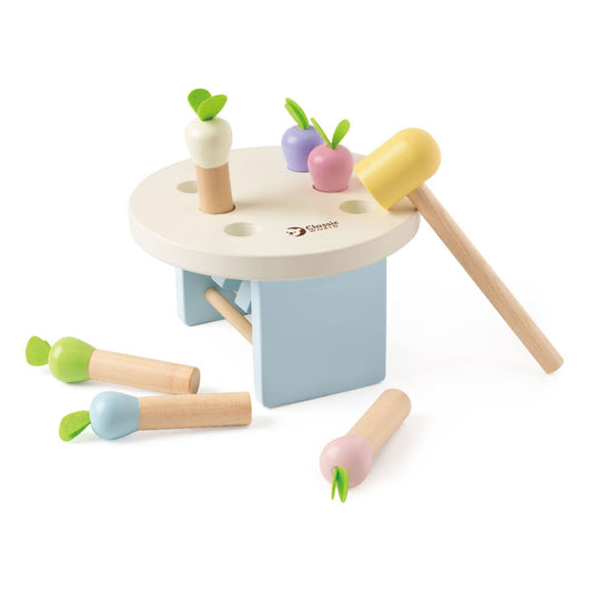Classic world houten hamerbank educatief speelgoed - wortels slaan.