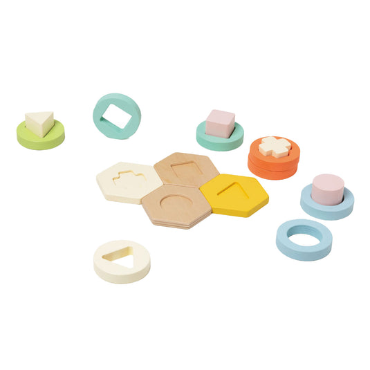 Classic world houten vormen sorteer spel educatief speelgoed kinderen.
