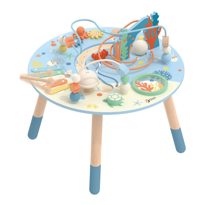 Afbeelding laden in galerijviewer, Classic world houten activiteitentafel onderwaterwereld, 3dlg.
