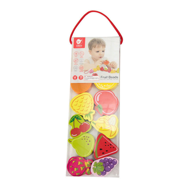 Afbeelding laden in galerijviewer, Classic world houten rijgkralen fruit, 13dlg.
