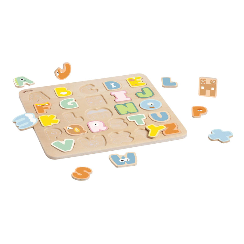 Afbeelding laden in galerijviewer, Classic world houten alfabet puzzel, 27dlg.
