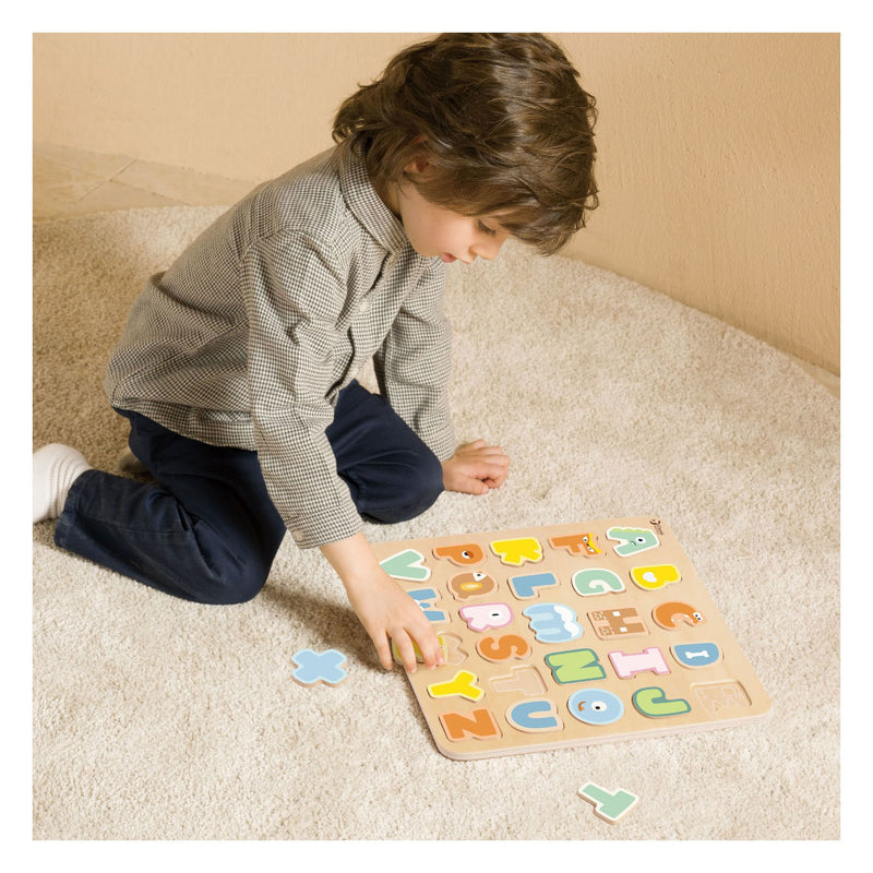 Afbeelding laden in galerijviewer, Classic world houten alfabet puzzel, 27dlg.
