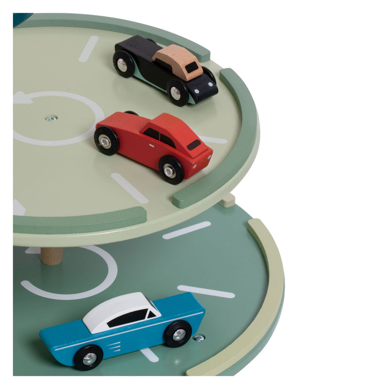 Afbeelding laden in galerijviewer, Classic world houten vintage garage speelgoed met auto's en lift, 11-delig.
