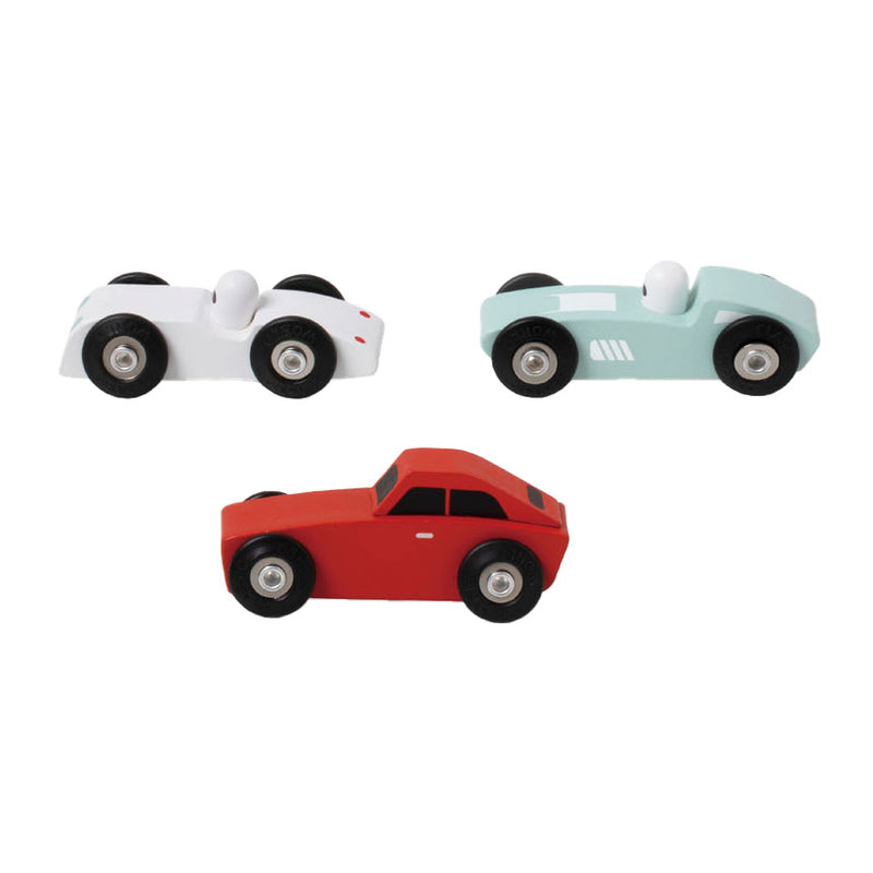 Afbeelding laden in galerijviewer, Classic world houten sportauto's set, 3st.
