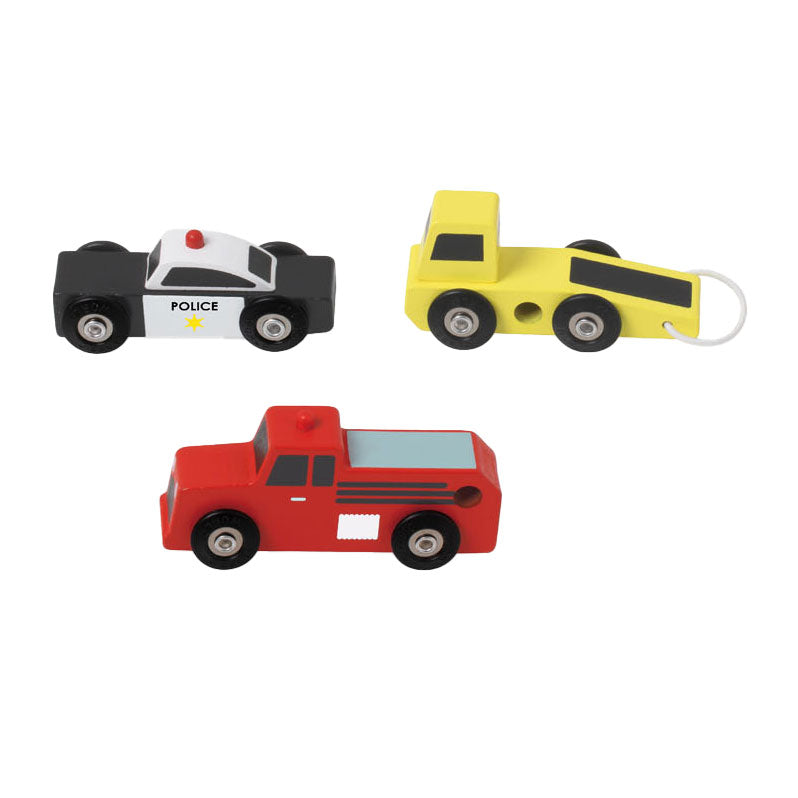 Afbeelding laden in galerijviewer, Classic world houten hulpdienst auto's set, 3st.
