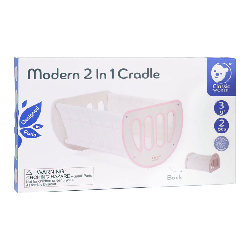 Afbeelding laden in galerijviewer, Classic world houten 2in1 wieg
