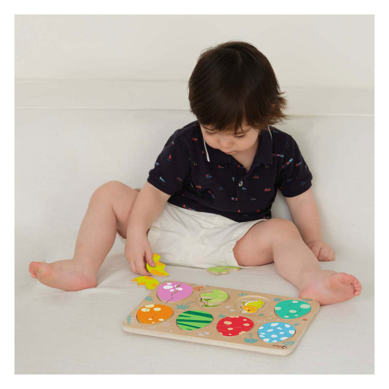 Afbeelding laden in galerijviewer, Classic world houten puzzel dinosaurus educatief speelgoed 25 stukjes.
