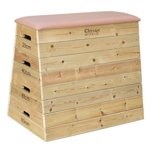 Classic world houten 4-laagse springkast verstelbaar in hoogte, 80cm