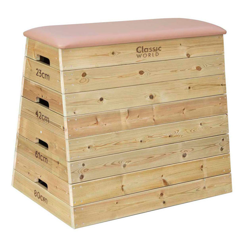 Afbeelding laden in galerijviewer, Classic world houten 4-laagse springkast verstelbaar in hoogte, 80cm
