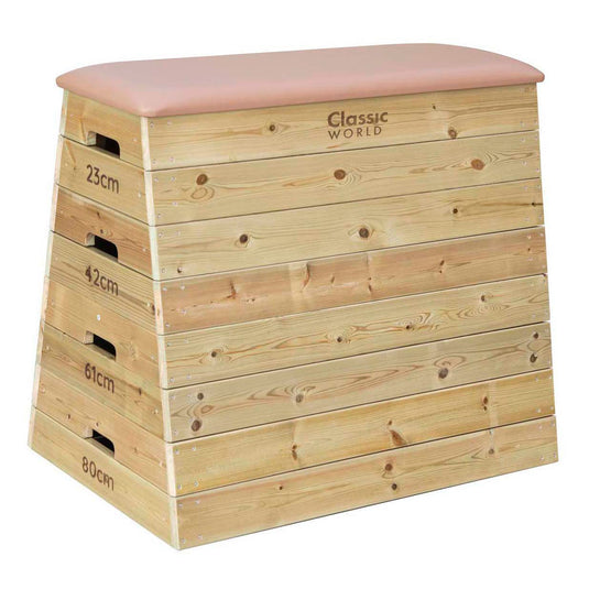 Classic world houten 4-laagse springkast verstelbaar in hoogte, 80cm