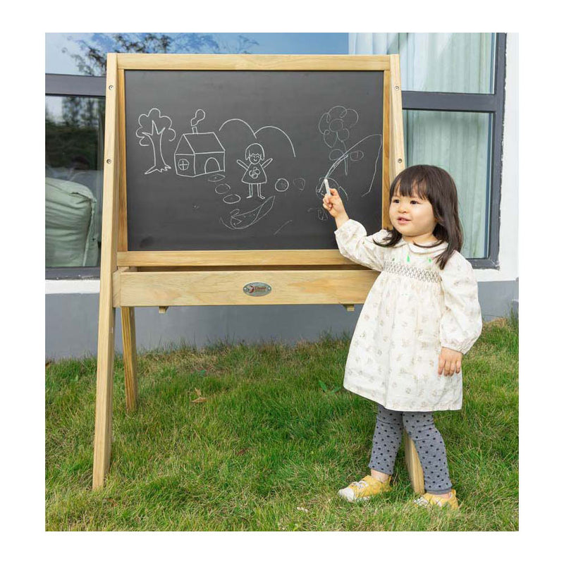 Afbeelding laden in galerijviewer, Classic world houten krijt- en schoolbord

