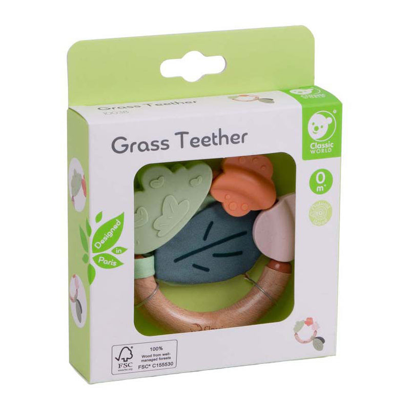 Afbeelding laden in galerijviewer, Classic world houten bijtring gras
