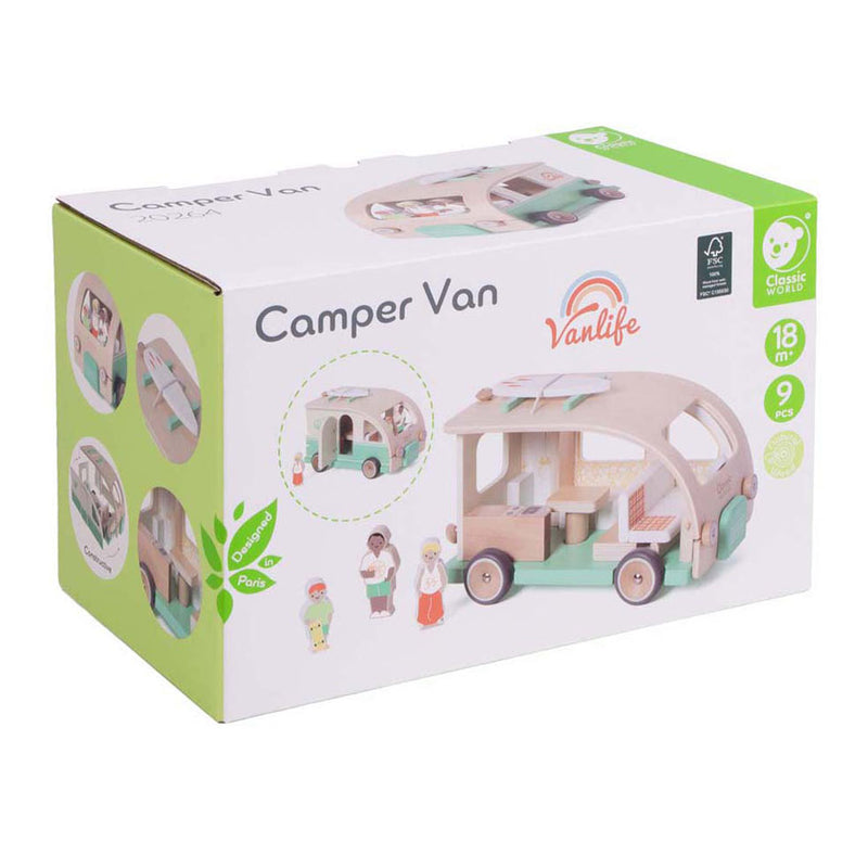 Afbeelding laden in galerijviewer, Classic world houten camper met accesoires - 9dlg.
