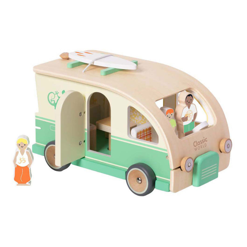 Afbeelding laden in galerijviewer, Classic world houten camper met accesoires - 9dlg.
