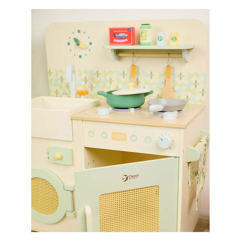 Afbeelding laden in galerijviewer, Classic world houten keuken met accessoires - 14dlg.
