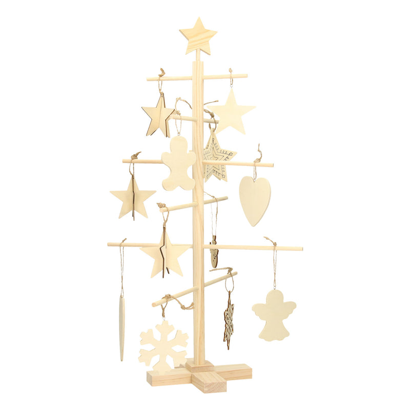 Afbeelding laden in galerijviewer, Creativ company houten kinder kerstboom, 60cm
