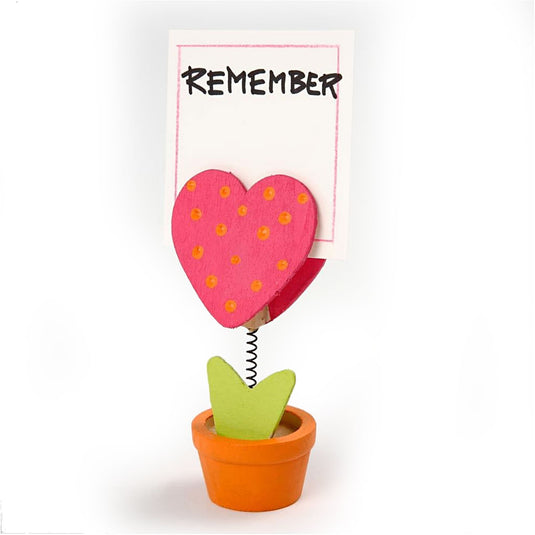 Creativ company versier je houten memoclip bloem, 10st.