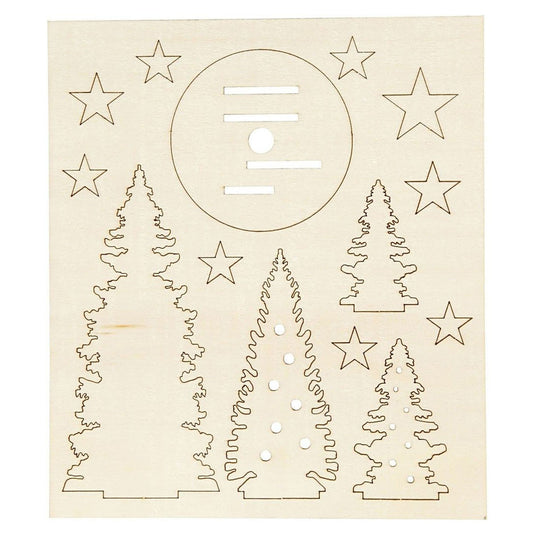 Creativ company maak en versier je houten kerstbomen