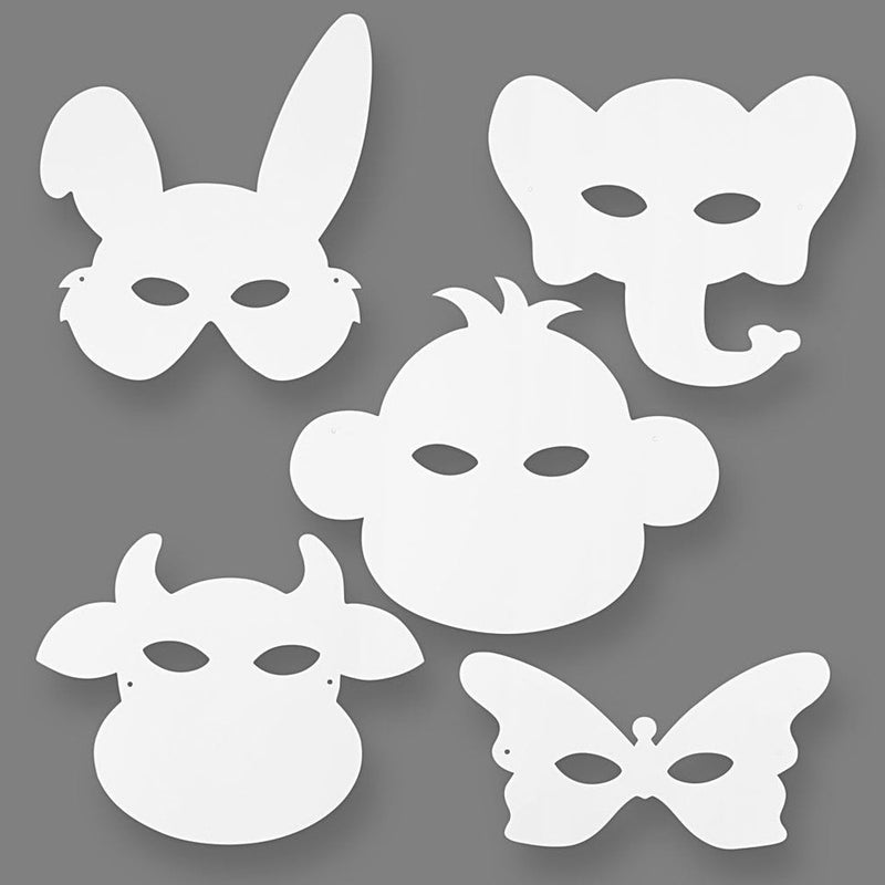 Afbeelding laden in galerijviewer, Creotime https: www.cchobby.nl dierenmaskers-h-13-24-cm-b-20-28-cm-230-gr-wit-16-stuk-1-doos
