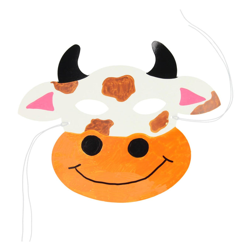 Afbeelding laden in galerijviewer, Creotime https: www.cchobby.nl dierenmaskers-h-13-24-cm-b-20-28-cm-230-gr-wit-16-stuk-1-doos

