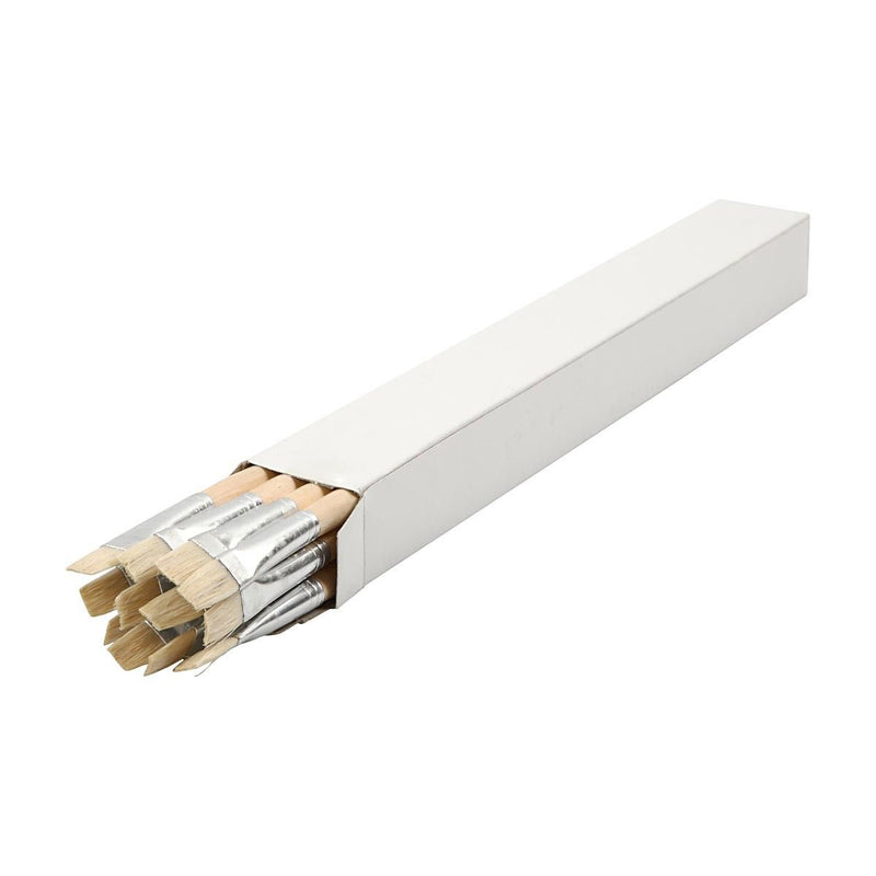 Afbeelding laden in galerijviewer, Creativ company houten kwasten nr. 14, lange steel, 12st.
