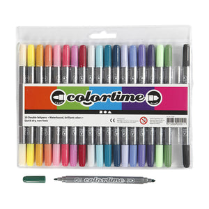 Creativ company dubbelzijdige stiften - extra kleuren, 20st.