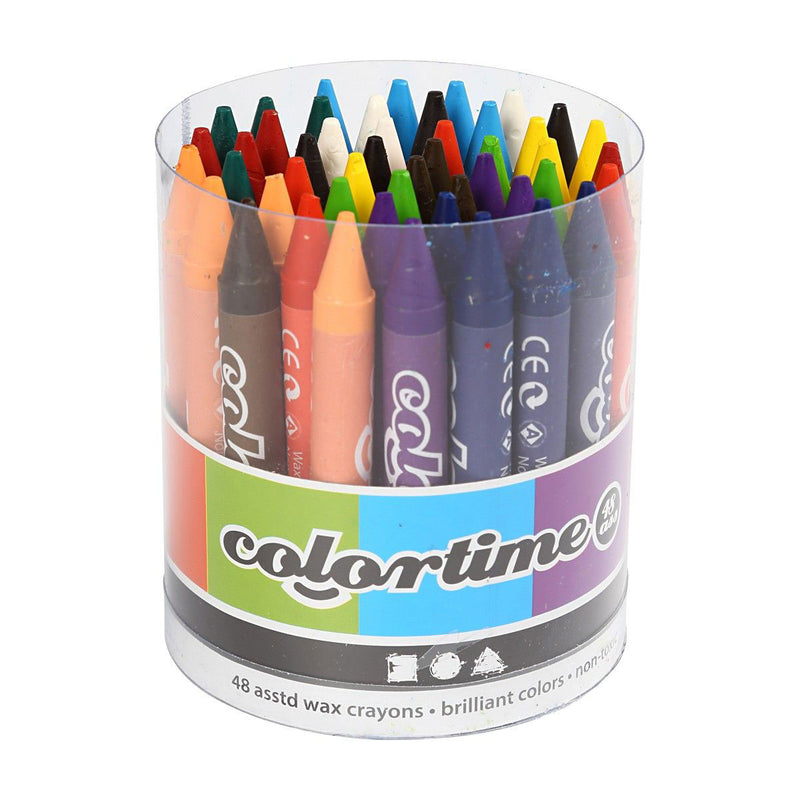 Afbeelding laden in galerijviewer, Creativ company set met 12 kleuren kleurkrijt, 48 st.
