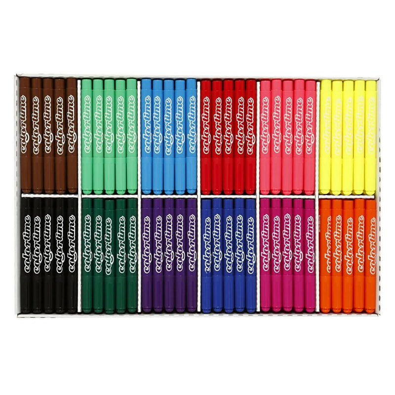 Afbeelding laden in galerijviewer, Colortime grootverpakking met 12x24 gekleurde jumbo stiften
