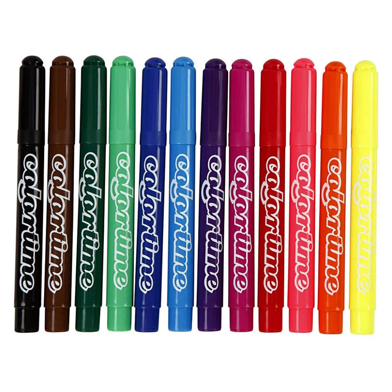 Afbeelding laden in galerijviewer, Colortime grootverpakking met 12x24 gekleurde jumbo stiften
