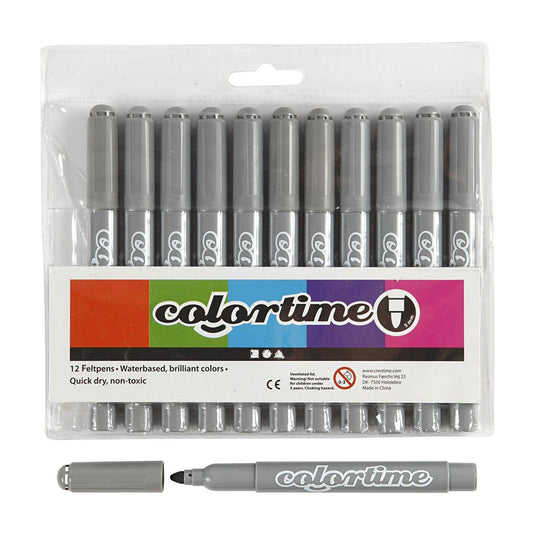 Creativ company grijze jumbo stiften, 12st.