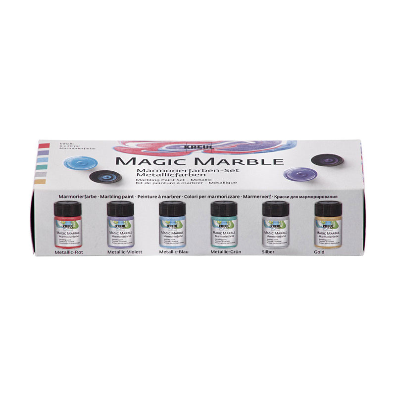 Afbeelding laden in galerijviewer, Creativ company marmerverf - metallic kleuren, 6x20ml
