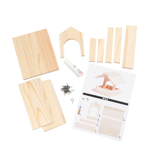 Creativ company diy vogelvoederhuis grenen 12,5 cm
