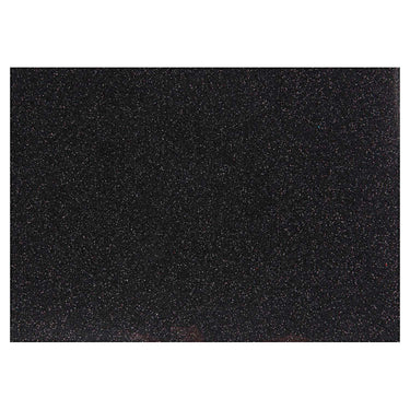 Creativ company opstrijkfolie glitter zwart, a5