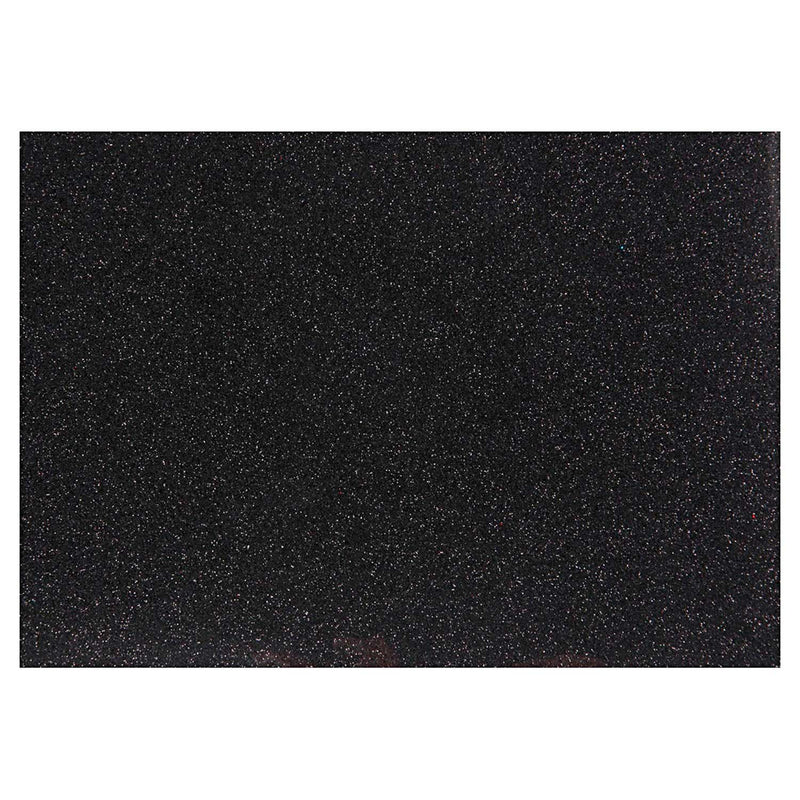 Afbeelding laden in galerijviewer, Creativ company opstrijkfolie glitter zwart, a5
