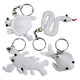 Creativ company https: www.cchobby.nl figuren-van-textiel-met-sleutelhanger-afm-4-8-cm-wit-4-stuk-1-doos