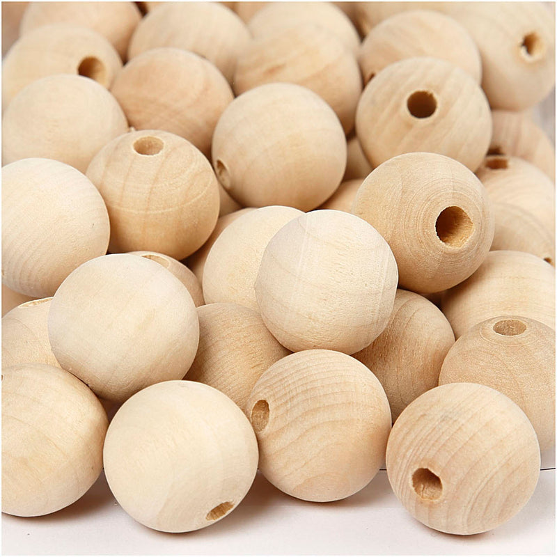 Afbeelding laden in galerijviewer, Creativ company houten kralen, ø 2cm, 200st.
