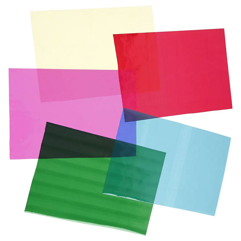 Afbeelding laden in galerijviewer, Creativ company cellofaan folie vellen gekleurd, a4, 20st.
