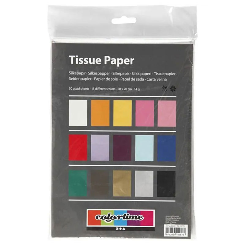 Afbeelding laden in galerijviewer, Creativ company tissuepapier gekleurd, 30st.
